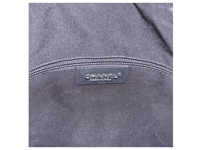 CHANEL Sports Line Tote Bag Canvas 2way Grau Silber CC Auth bs37077 Braun - Ansicht 22