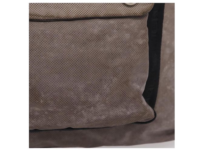 CHANEL Sports Line Tote Bag Canvas 2way Grau Silber CC Auth bs37077 Braun - Ansicht 3