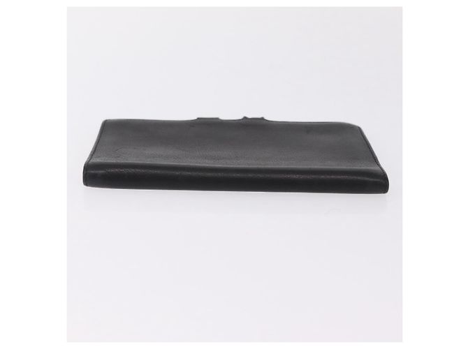 Hermès HERMES Agenda Vision Day Planner Cover Leather Black Silver Auth 206425 Negro Plata - vista 7