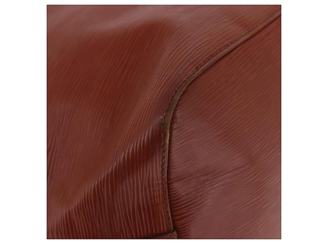 LOUIS VUITTON Borsa a tracolla Epi Petit Noe Brown M44103 LV Auth 206410 Marrone - vista 10