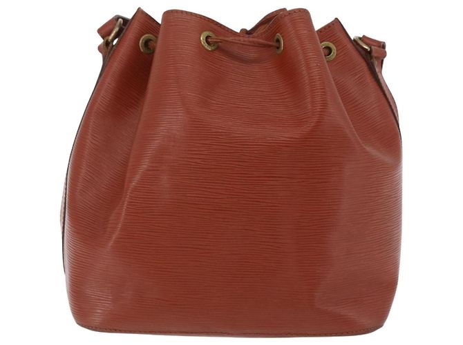 LOUIS VUITTON Borsa a tracolla Epi Petit Noe Brown M44103 LV Auth 206410 Marrone - vista 2