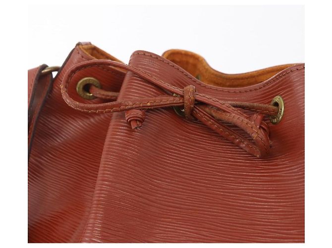 LOUIS VUITTON Borsa a tracolla Epi Petit Noe Brown M44103 LV Auth 206410 Marrone - vista 20