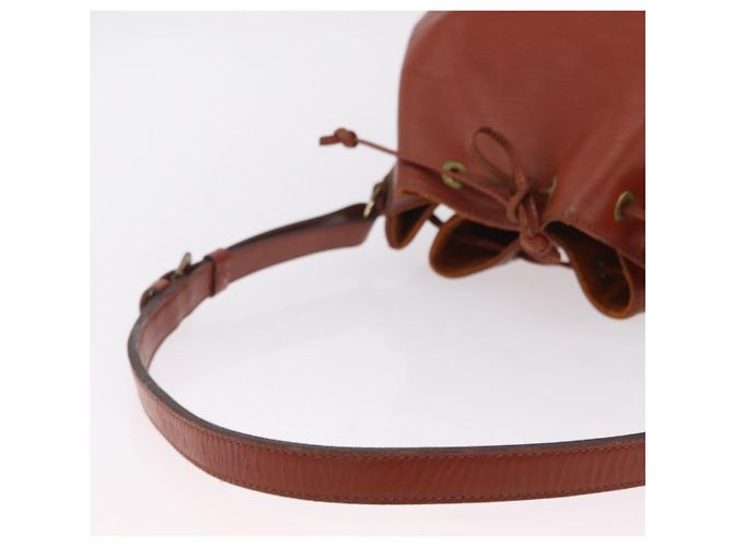 LOUIS VUITTON Borsa a tracolla Epi Petit Noe Brown M44103 LV Auth 206410 Marrone - vista 8