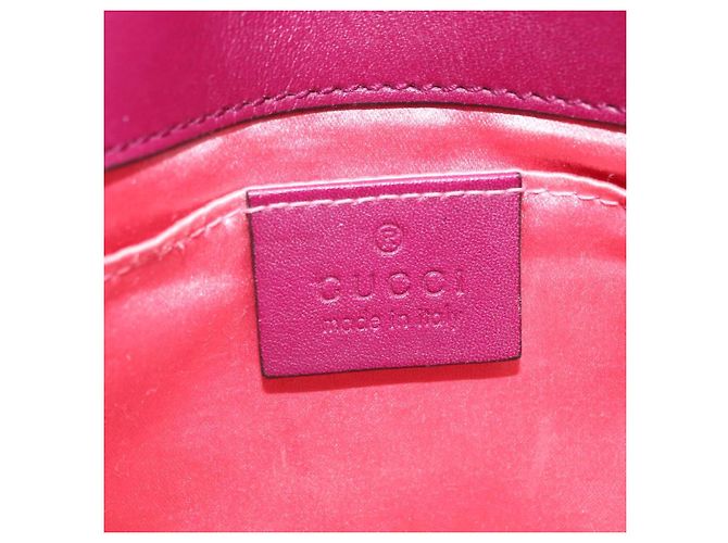Borsa a tracolla con catena GUCCI GG Marmont Velluto Viola Tono Oro 446744 Auth ka6446V - vista 19