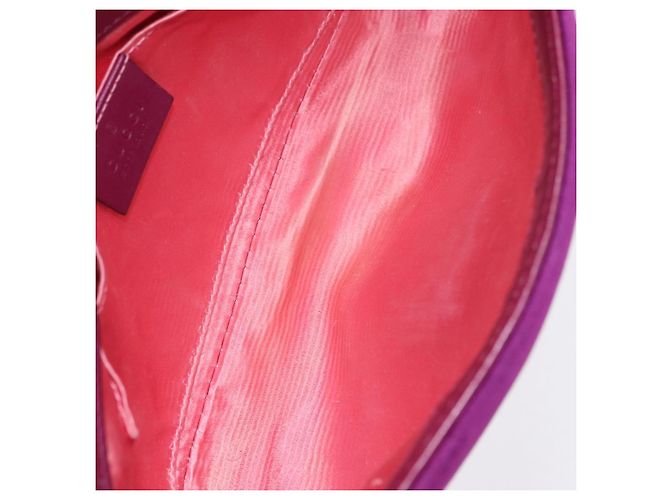 Borsa a tracolla con catena GUCCI GG Marmont Velluto Viola Tono Oro 446744 Auth ka6446V - vista 20
