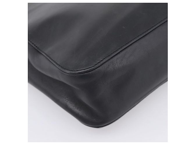 GUCCI Bamboo Handtasche Leder Schwarz Silber 002 1061 Auth ka6458 - Ansicht 12