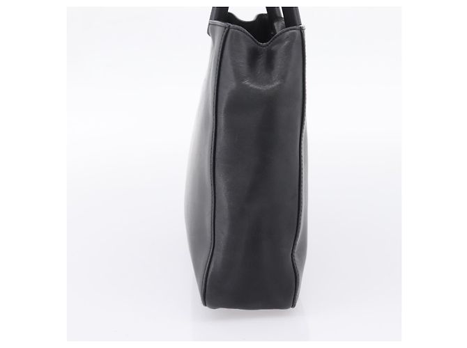 GUCCI Bamboo Handtasche Leder Schwarz Silber 002 1061 Auth ka6458 - Ansicht 5