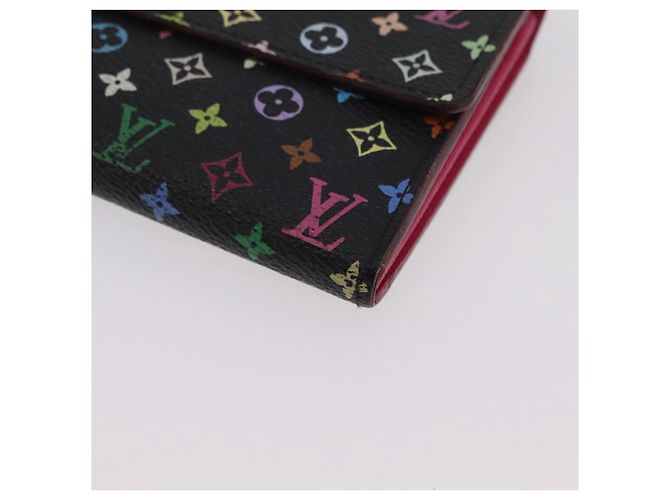 LOUIS VUITTON Portafoglio Sarah Multicolor M60668 LV Auth 205408A Nero - vista 14