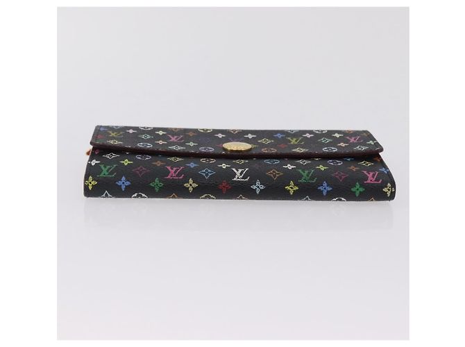 LOUIS VUITTON Portafoglio Sarah Multicolor M60668 LV Auth 205408A Nero - vista 7