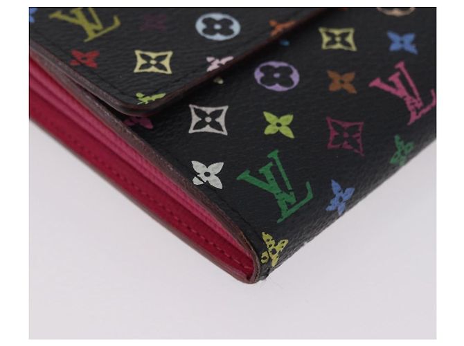 LOUIS VUITTON Portafoglio Sarah Multicolor M60668 LV Auth 205408A Nero - vista 8