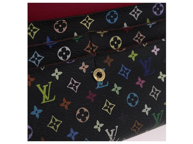 LOUIS VUITTON Portafoglio Sarah Multicolor M60668 LV Auth 205408A Nero - vista 9