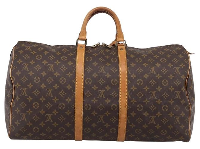 LOUIS VUITTON Monogram Keepall 55 Boston Bag M41424 LV Auth 204725A Monogramme - vue 2