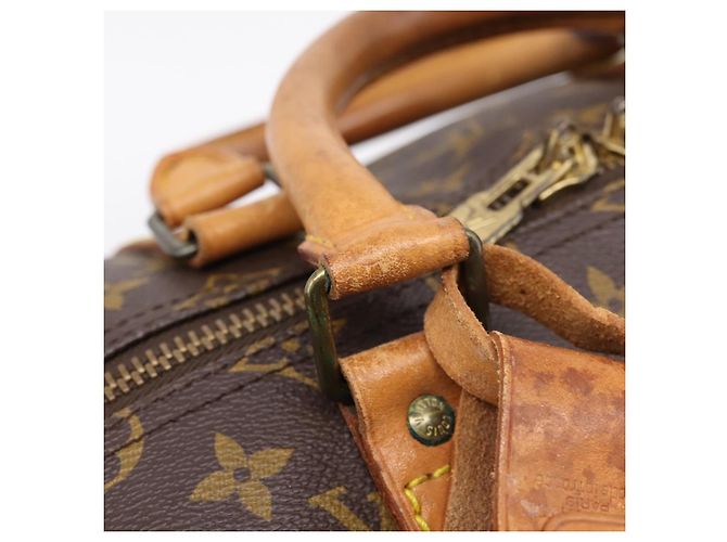 LOUIS VUITTON Monogram Keepall 55 Boston Bag M41424 LV Auth 204725A Monogramme - vue 25