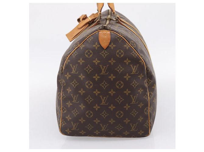LOUIS VUITTON Monogram Keepall 55 Boston Bag M41424 LV Auth 204725A Monogramme - vue 4