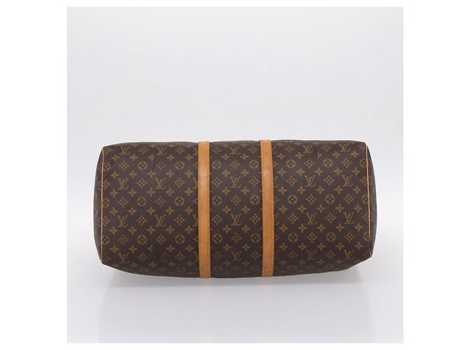 LOUIS VUITTON Monogram Keepall 55 Boston Bag M41424 LV Auth 204725A Monogramme - vue 5
