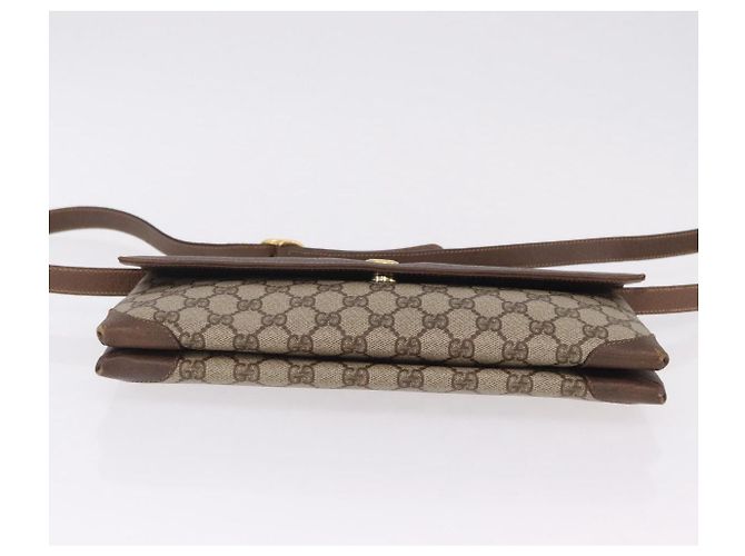 Borsa a tracolla GUCCI GG Supreme PVC Beige Oro 56 02 504 Auth 205220 D'oro - vista 15