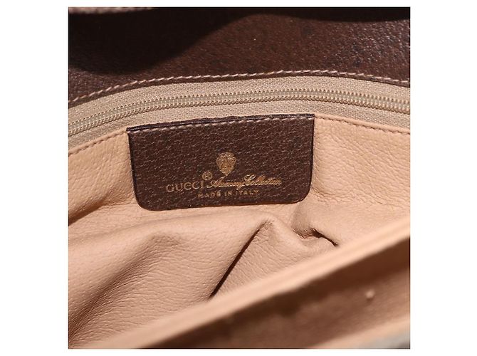 Borsa a tracolla GUCCI GG Supreme PVC Beige Oro 56 02 504 Auth 205220 D'oro - vista 26