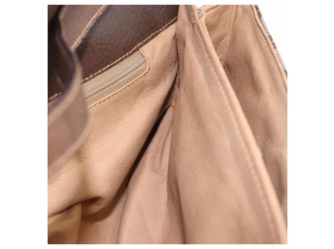 Borsa a tracolla GUCCI GG Supreme PVC Beige Oro 56 02 504 Auth 205220 D'oro - vista 31