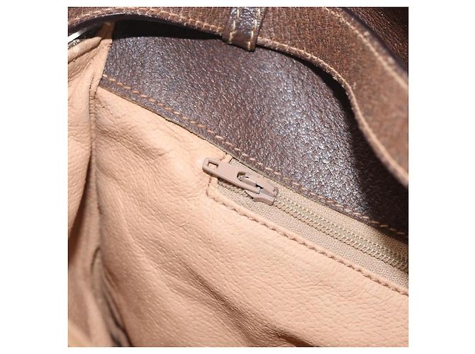 Borsa a tracolla GUCCI GG Supreme PVC Beige Oro 56 02 504 Auth 205220 D'oro - vista 33