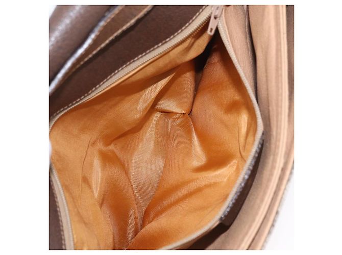 Borsa a tracolla GUCCI GG Supreme PVC Beige Oro 56 02 504 Auth 205220 D'oro - vista 34