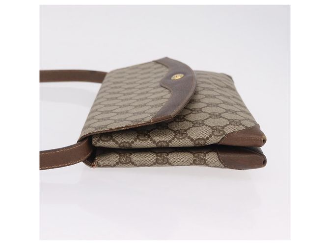 Borsa a tracolla GUCCI GG Supreme PVC Beige Oro 56 02 504 Auth 205220 D'oro - vista 7