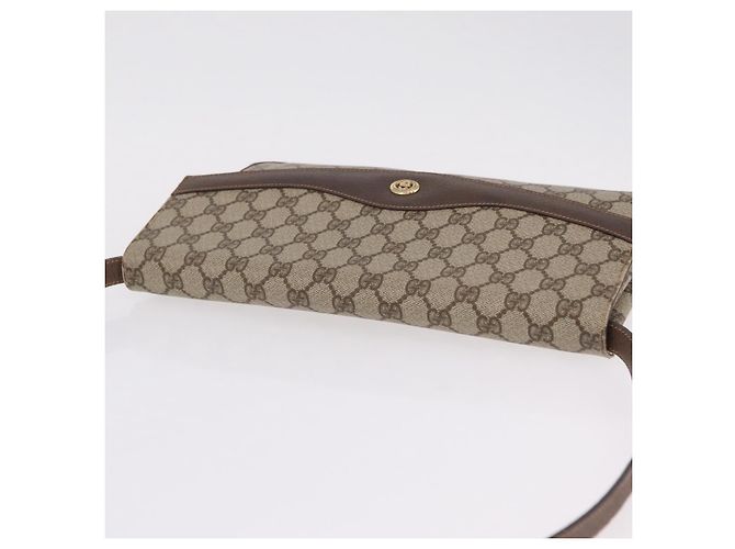 Borsa a tracolla GUCCI GG Supreme PVC Beige Oro 56 02 504 Auth 205220 D'oro - vista 8