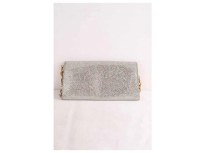 Mini borsa Jimmy Choo dorata con paillettes D'oro - vista 3