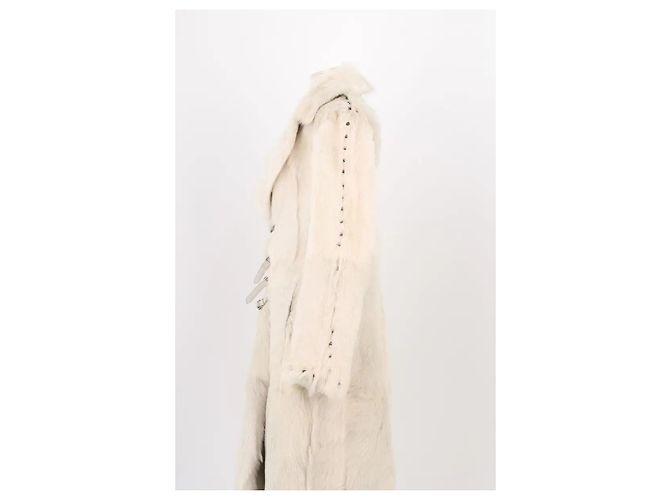 Autre Marque Abrigo de piel blanco Other Brand - vista 3