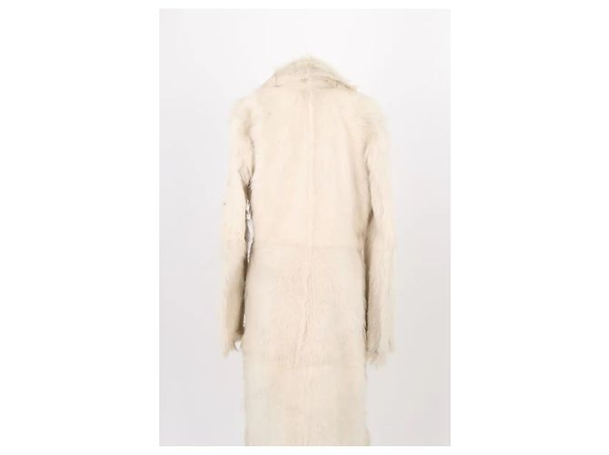 Autre Marque Abrigo de piel blanco Other Brand - vista 4