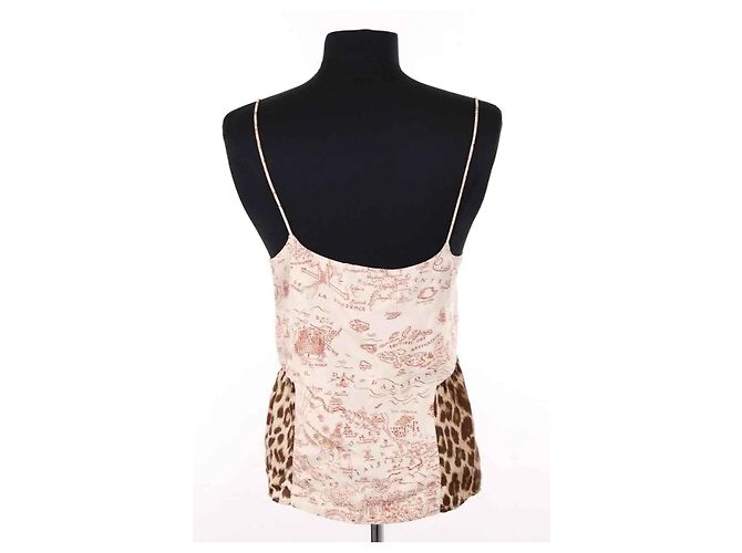 Top senza maniche in seta beige La Prestic Ouiston - vista 4