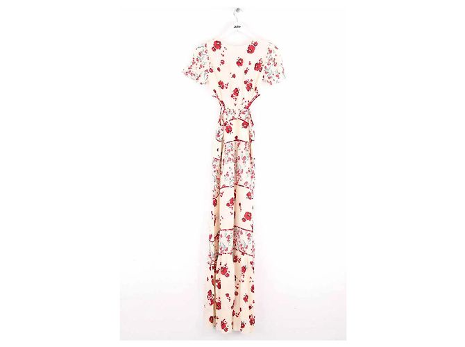 Vestido Ba&Sh ecru em viscose - vista 3