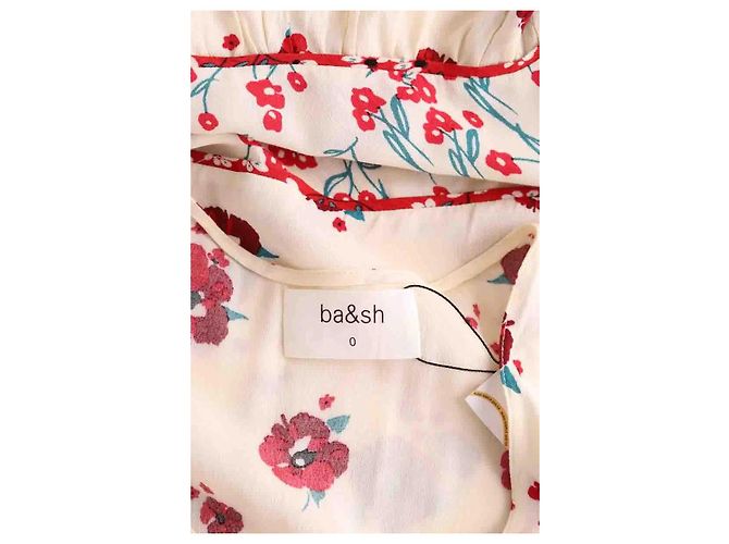 Vestido Ba&Sh ecru em viscose - vista 4
