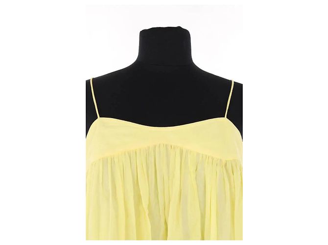 Zimmermann Kleid aus Baumwolle Gelb - Ansicht 2