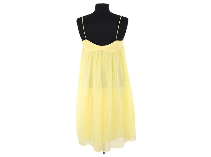 Zimmermann Kleid aus Baumwolle Gelb - Ansicht 4