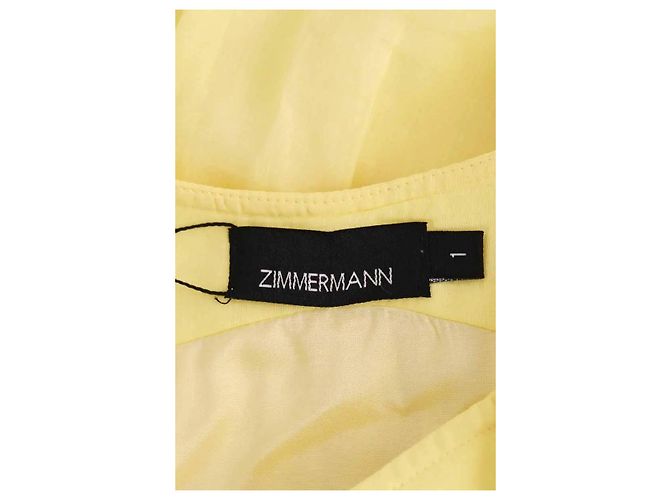 Zimmermann Kleid aus Baumwolle Gelb - Ansicht 5