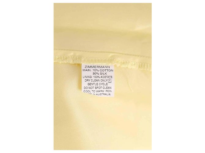 Zimmermann Kleid aus Baumwolle Gelb - Ansicht 6