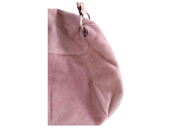 Borsa a mano Yves Saint Laurent rosa in camoscio - vista 4