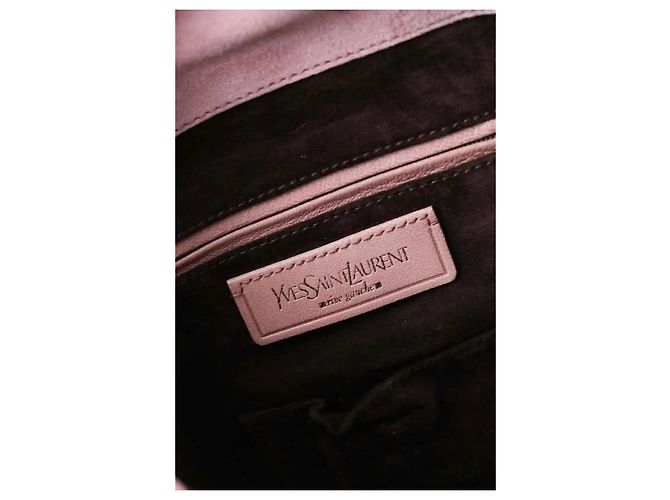 Borsa a mano Yves Saint Laurent rosa in camoscio - vista 5