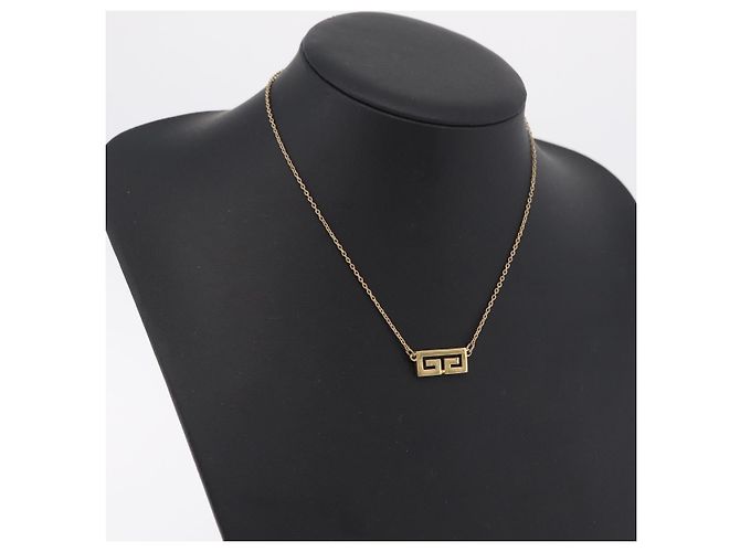 GIVENCHY Halskette Metal Gold Tone Auth ka6504 - Ansicht 14