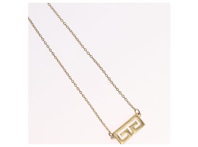 GIVENCHY Halskette Metal Gold Tone Auth ka6504 - Ansicht 4
