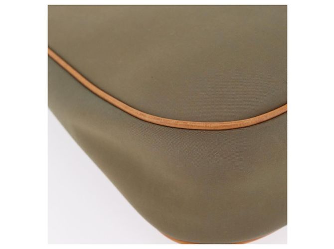 Borsa a tracolla BURBERRY Canvas Beige Gold Tone Auth ka6461 - vista 13