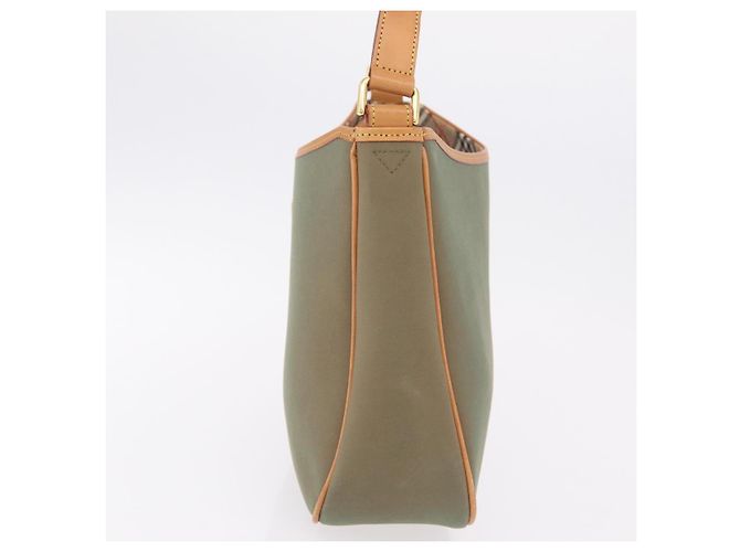 Borsa a tracolla BURBERRY Canvas Beige Gold Tone Auth ka6461 - vista 5