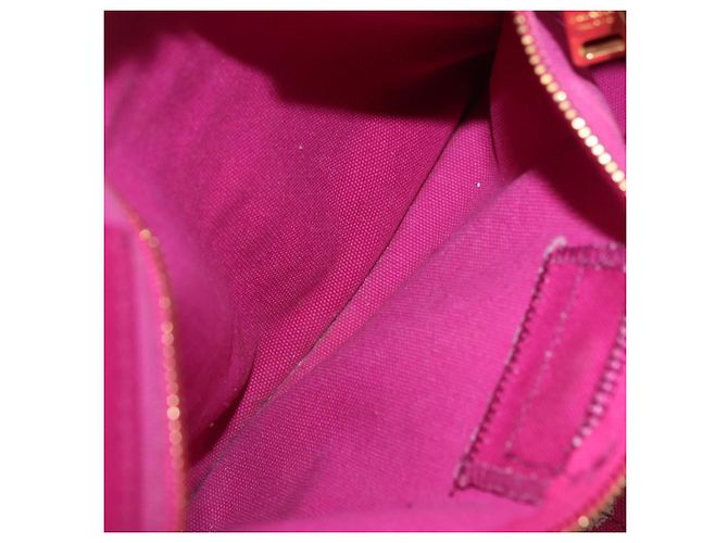 Bolso de mano PRADA Canapa L Canvas Rosa Oro Auth 206733A Dorado - vista 21