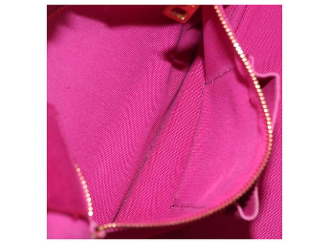 Bolso de mano PRADA Canapa L Canvas Rosa Oro Auth 206733A Dorado - vista 23