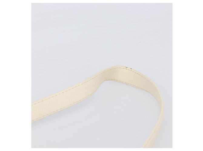 Borsa LOUIS VUITTON Cuir Bequia Trotteur MM Leather White M95359 LV Auth 205951 Bianco - vista 16