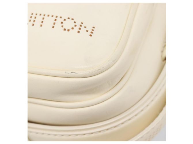Borsa LOUIS VUITTON Cuir Bequia Trotteur MM Leather White M95359 LV Auth 205951 Bianco - vista 17