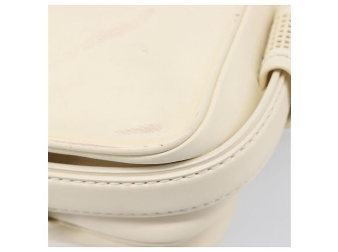 Borsa LOUIS VUITTON Cuir Bequia Trotteur MM Leather White M95359 LV Auth 205951 Bianco - vista 19