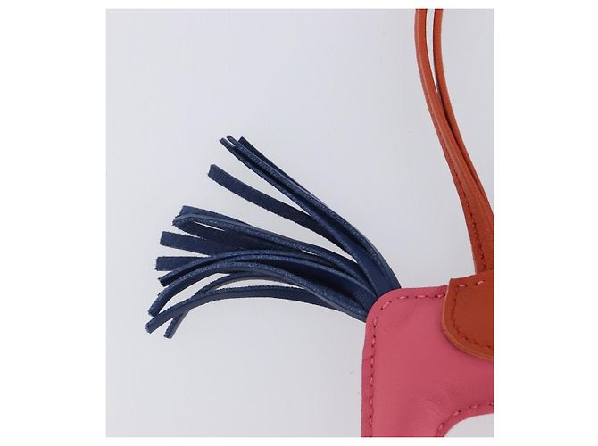 Hermès HERMES Rodeo PM Charm Leather Pink Navy Auth LN101M Navy blue - view 13