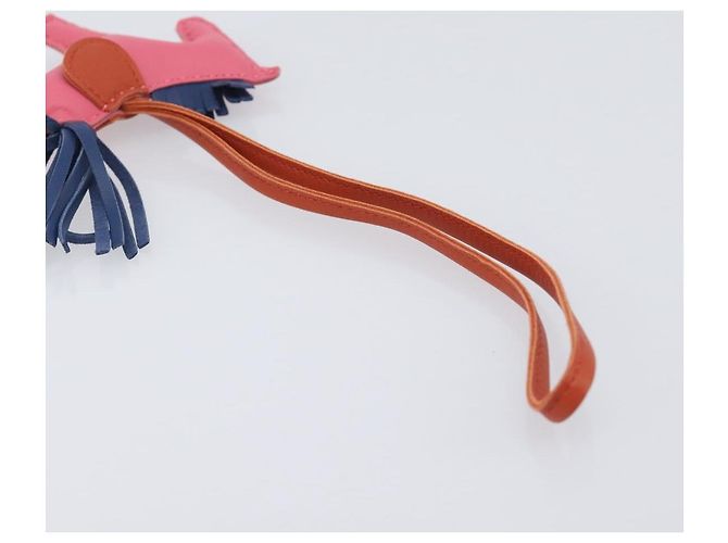 Hermès HERMES Rodeo PM Charm Leather Pink Navy Auth LN101M Navy blue - view 15