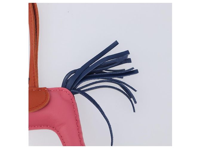 Hermès HERMES Rodeo PM Charm Leather Pink Navy Auth LN101M Navy blue - view 6